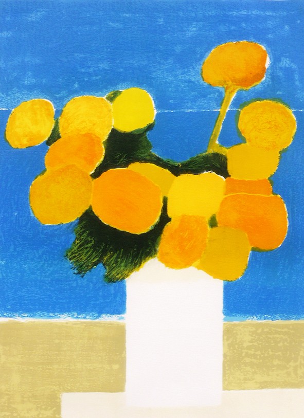 ベルナール・カトランの絵画作品　タイトルは、INDIAN ROSES